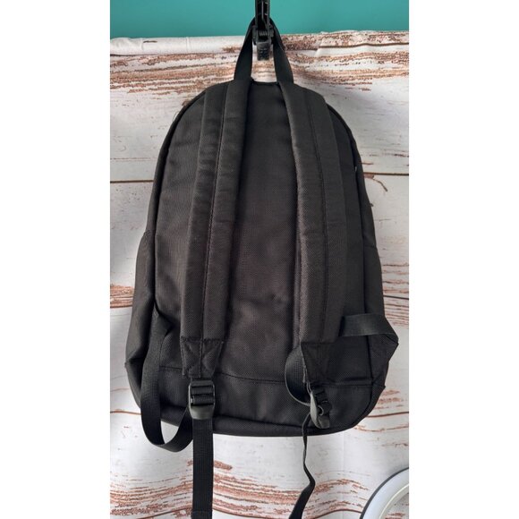 Steve Madden Desert Storm Black Canvas Backpack with Graffiti Interior - Picture 3 of 12